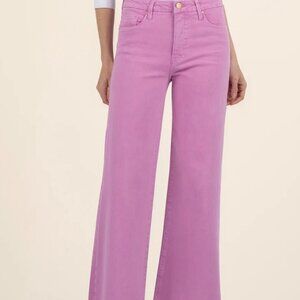 Pink Wide Leg Denim Pant